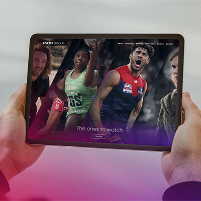Sub service image Foxtel tablet