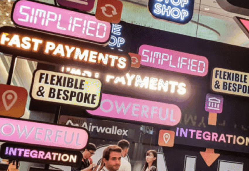 Airwallex Booth in use