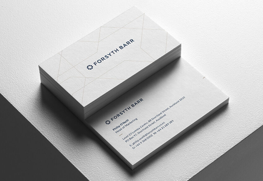 Forsyth Barr Business Card Design