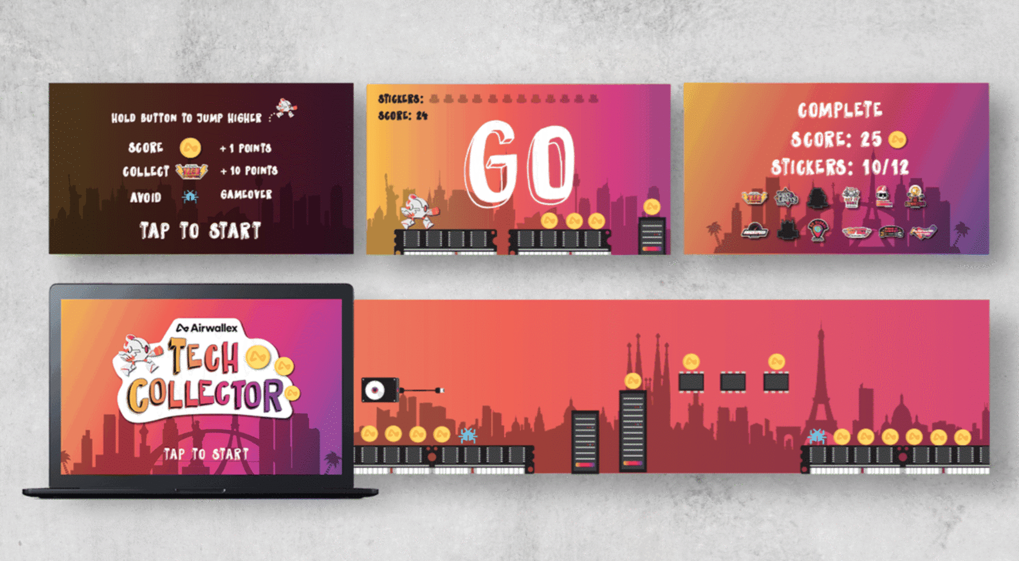 Airwallex Game Screens
