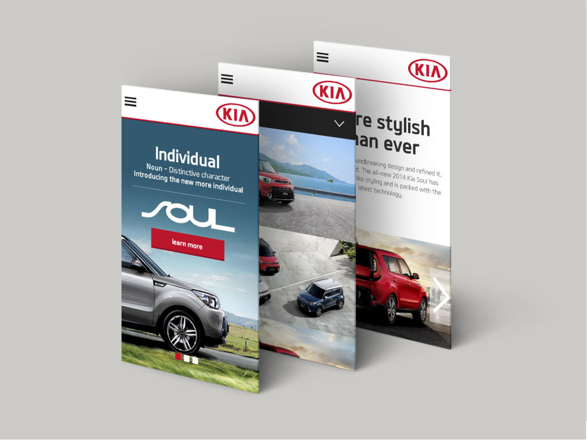 Kia smartphone view examples