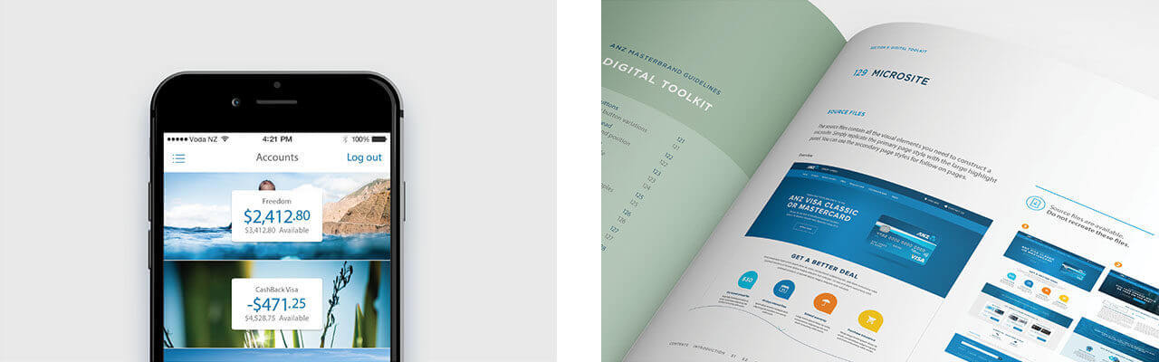 ANZ digital and publication tiles