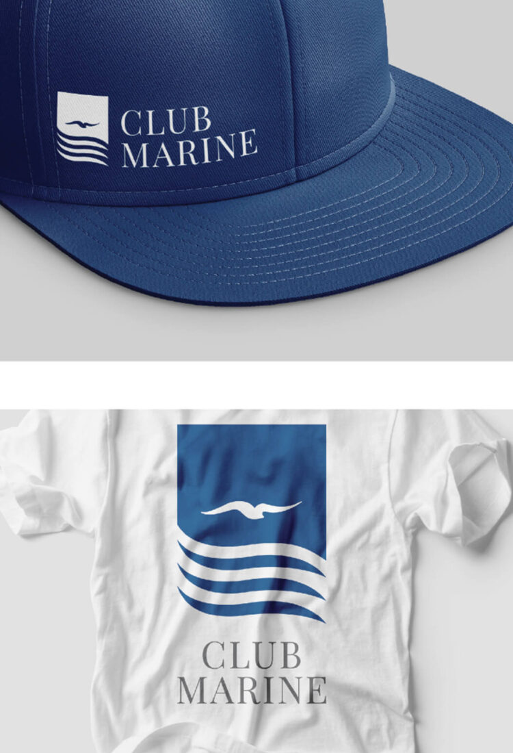 Club Marine branded shirt and hat